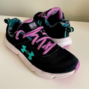 Under Armour ASSERT Black and Purple Sneakers